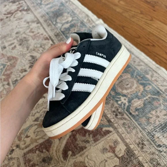 Adidas Campus 00s Black and White Sneakers Women’s - Picture 2 of 12